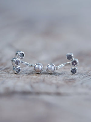 Blush Pearl and Spinel Earrings - Gardens of the Sun | Ethical Jewelry