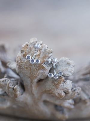 Blush Pearl and Spinel Earrings - Gardens of the Sun | Ethical Jewelry