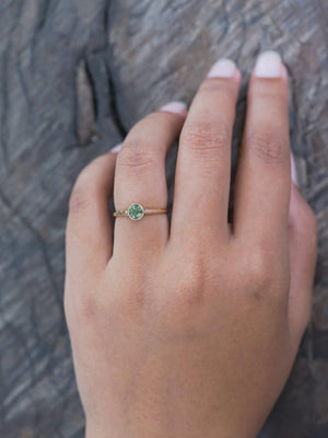 Borneo Green Sapphire Ring - Gardens of the Sun | Ethical Jewelry