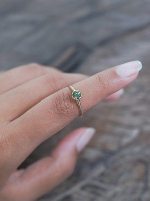 Borneo Green Sapphire Ring - Gardens of the Sun | Ethical Jewelry