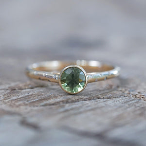 Borneo Green Sapphire Ring - Gardens of the Sun | Ethical Jewelry