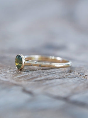 Borneo Green Sapphire Ring - Gardens of the Sun | Ethical Jewelry