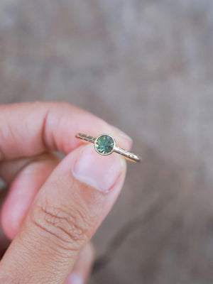 Borneo Green Sapphire Ring - Gardens of the Sun | Ethical Jewelry