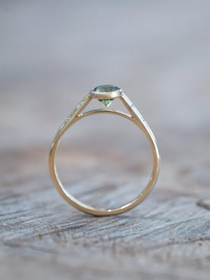 Borneo Green Sapphire Ring - Gardens of the Sun | Ethical Jewelry