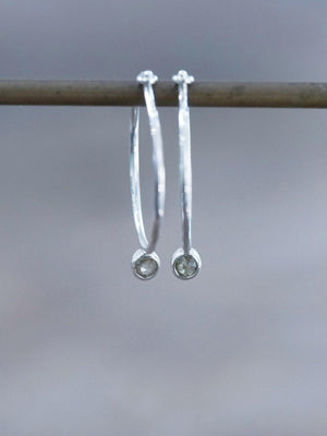 Borneo Rose cut Diamond Hoop Earrings - Gardens of the Sun | Ethical Jewelry