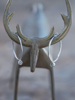 Borneo Rose cut Diamond Hoop Earrings - Gardens of the Sun | Ethical Jewelry