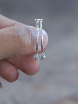 Borneo Rose cut Diamond Hoop Earrings - Gardens of the Sun | Ethical Jewelry