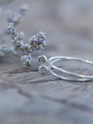 Borneo Rose cut Diamond Hoop Earrings - Gardens of the Sun | Ethical Jewelry