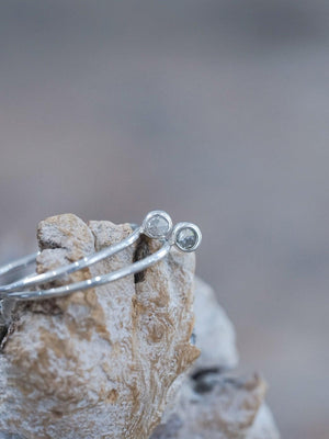 Borneo Rose cut Diamond Hoop Earrings - Gardens of the Sun | Ethical Jewelry