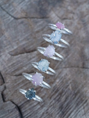 Borneo Sapphire Ring with Prongs - Gardens of the Sun | Ethical Jewelry