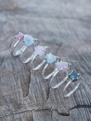 Borneo Sapphire Ring with Prongs - Gardens of the Sun | Ethical Jewelry