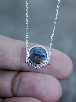 Boulder Opal Necklace - Gardens of the Sun | Ethical Jewelry