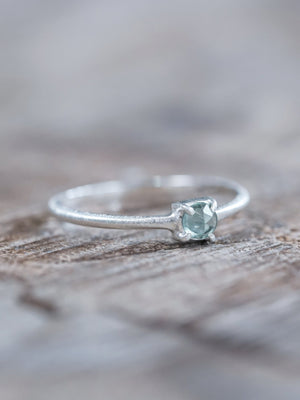 Callisto Rose Cut Sapphire Ring - Gardens of the Sun | Ethical Jewelry