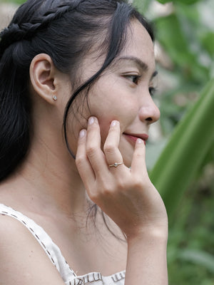 Canadian Champagne Diamond Ring in Ethical Gold - Gardens of the Sun | Ethical Jewelry