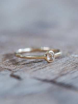 Canadian Champagne Diamond Ring in Ethical Gold - Gardens of the Sun | Ethical Jewelry