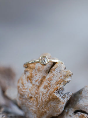 Canadian Champagne Diamond Ring in Ethical Gold - Gardens of the Sun | Ethical Jewelry