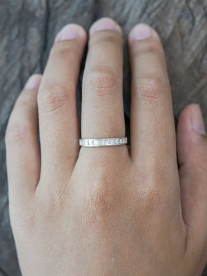 Center Patterned Band - Gardens of the Sun | Ethical Jewelry