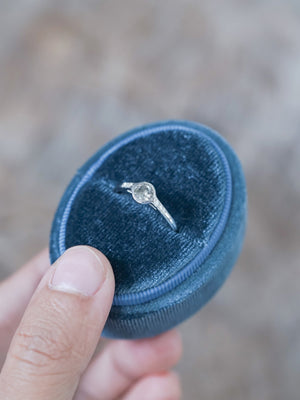 Champagne and Pepper Diamond Ring in White Gold - Gardens of the Sun | Ethical Jewelry