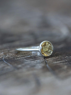 Checkered Citrine Ring - Gardens of the Sun | Ethical Jewelry