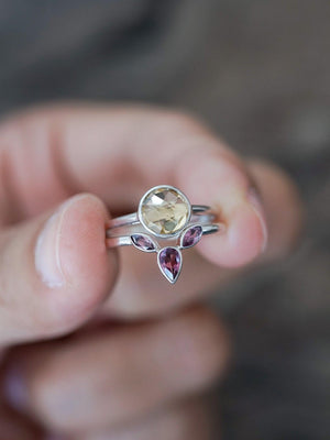 Checkered Citrine Ring - Gardens of the Sun | Ethical Jewelry