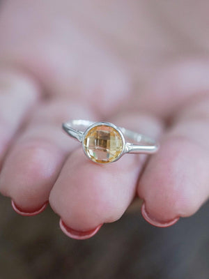 Checkered Citrine Ring - Gardens of the Sun | Ethical Jewelry