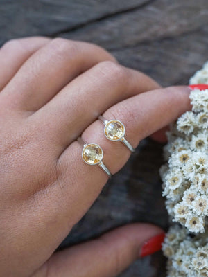 Checkered Citrine Ring - Gardens of the Sun | Ethical Jewelry