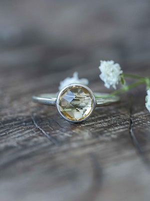 Checkered Citrine Ring - Gardens of the Sun | Ethical Jewelry
