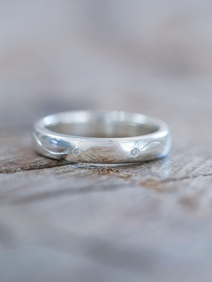 Connected Souls Wedding Band in Silver - Gardens of the Sun | Ethical Jewelry