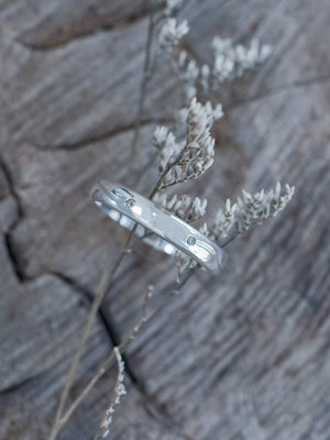Connected Souls Wedding Band in Silver - Gardens of the Sun | Ethical Jewelry
