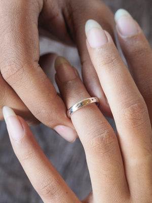 Connected Souls Wedding Band in Silver - Gardens of the Sun | Ethical Jewelry