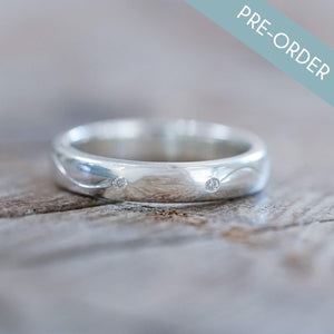 Connected Souls Wedding Band in Silver - Gardens of the Sun | Ethical Jewelry