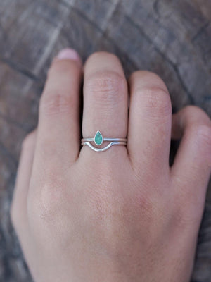 Curved Nesting Band - Gardens of the Sun | Ethical Jewelry