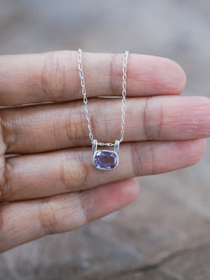 Cushion Amethyst Necklace - Gardens of the Sun | Ethical Jewelry