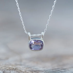 Cushion Amethyst Necklace - Gardens of the Sun | Ethical Jewelry