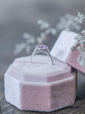 Cushion Amethyst Ring - Gardens of the Sun | Ethical Jewelry