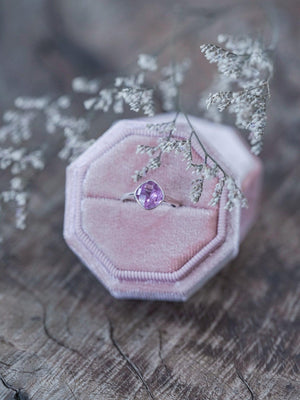 Cushion Amethyst Ring - Gardens of the Sun | Ethical Jewelry