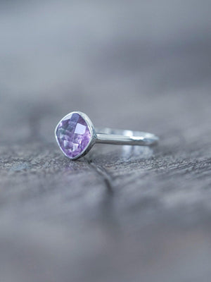 Cushion Amethyst Ring - Gardens of the Sun | Ethical Jewelry