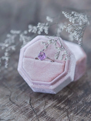 Cushion Amethyst Ring - Gardens of the Sun | Ethical Jewelry