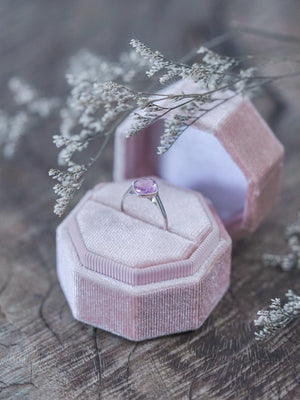 Cushion Amethyst Ring - Gardens of the Sun | Ethical Jewelry