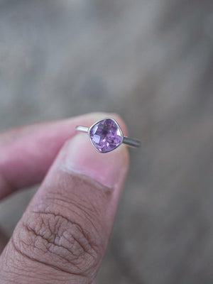 Cushion Amethyst Ring - Gardens of the Sun | Ethical Jewelry