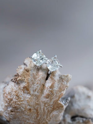 Cushion Green Amethyst Earrings - Gardens of the Sun | Ethical Jewelry