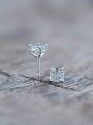 Cushion Green Amethyst Earrings - Gardens of the Sun | Ethical Jewelry