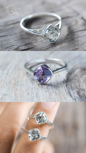 Custom Amethyst Ring - Gardens of the Sun | Ethical Jewelry
