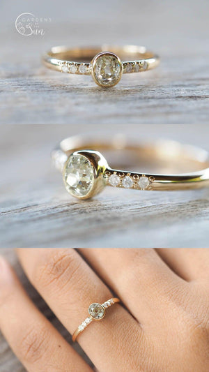 Custom Antique and Old Cut Diamond Ring - Gardens of the Sun | Ethical Jewelry