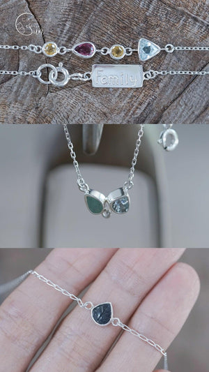 Custom Birthstone Bracelet in Silver - Gardens of the Sun | Ethical Jewelry