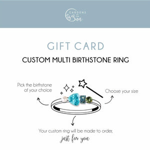 Custom Birthstone Jewelry Gift Card - Gardens of the Sun | Ethical Jewelry