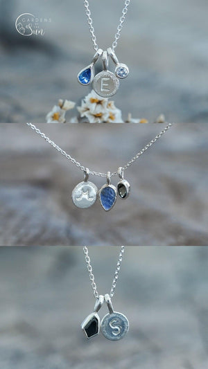 Custom Birthstone Necklace in Silver - Gardens of the Sun | Ethical Jewelry