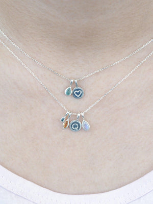 Custom Birthstone Necklace in Silver - Gardens of the Sun | Ethical Jewelry