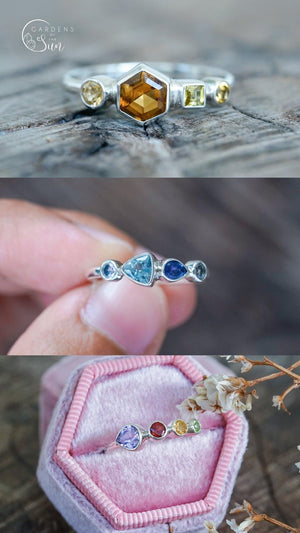 Custom Birthstone Ring - Gardens of the Sun | Ethical Jewelry