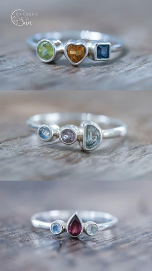 Custom Birthstone Ring - Gardens of the Sun | Ethical Jewelry